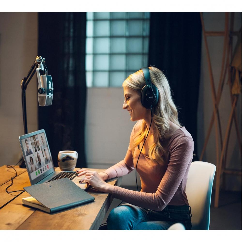 AKG LYRA C44 USB-Kondensatormikrofon für iOS Android Mac Windows PC Blucoil Pop-Filter Windschutzscheibe 3-ft USB 2.0 Typ-A Verlängerungskabel