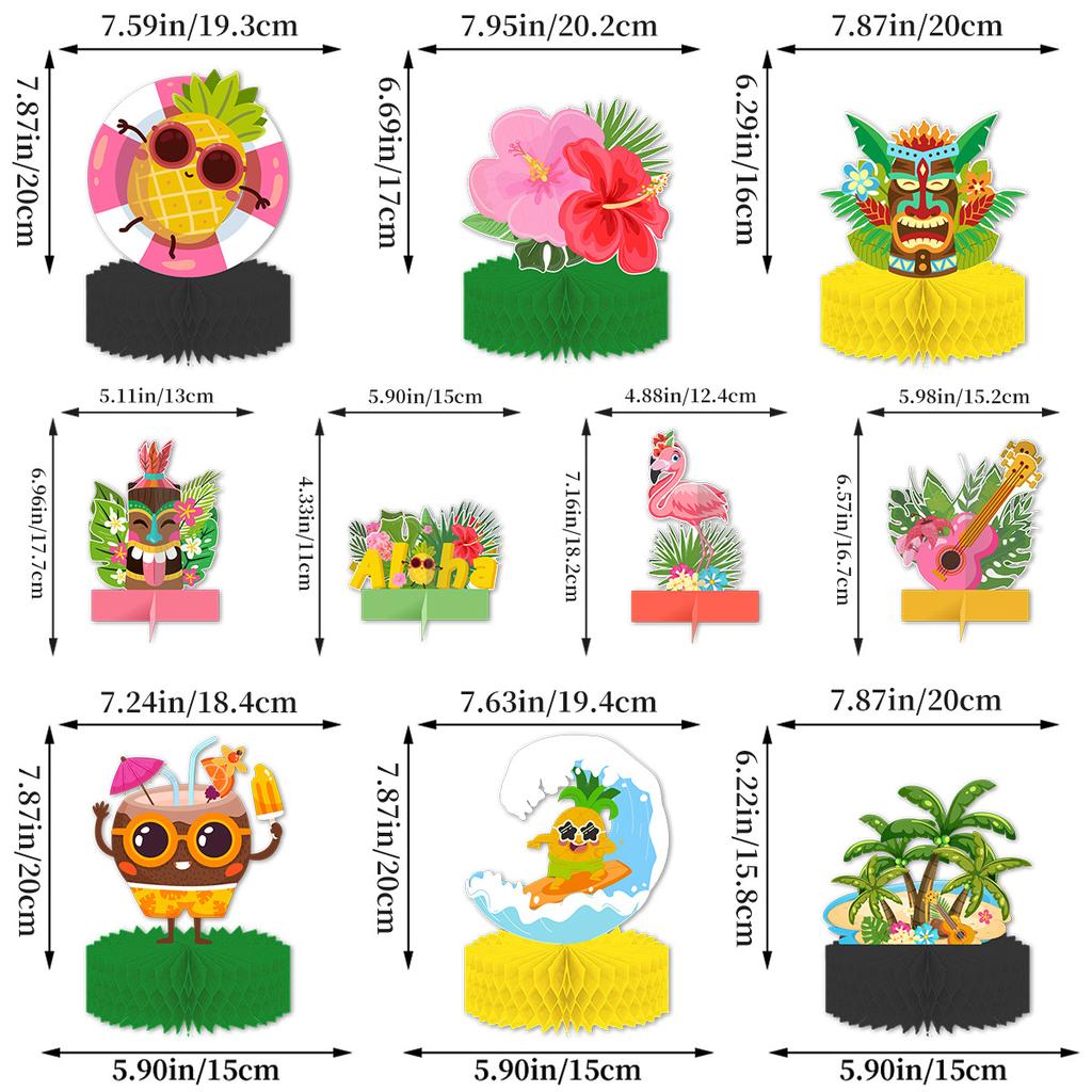 Outdoor Beach Party Desktop Decoration Honeycomb Ornament Decoration Supplies Customization