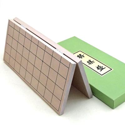Portable and Easy To Store, This Small Wooden Shinkei (Agathis) No. 5 Folding Shogi Board