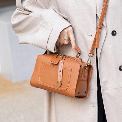 Genuine Leather Women's Bag 2025 New Model Handbag, High-end Niche Versatile Crossbody Bag, Fashionable Commuter Shoulder Bag