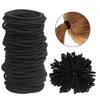 50/100pcs 3MM Black Small Hair Ties Elastic Hair Ties Ring Ponytail Holders for DIY Women Man Thick Curly Headband Accessories