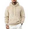 Men S Loose Fleece Warm Hooded Sweatshirt Casual Outdoor