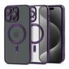 Case for Iphone 12 Magsafe Magshine Reinforced Case Purple Case+glass