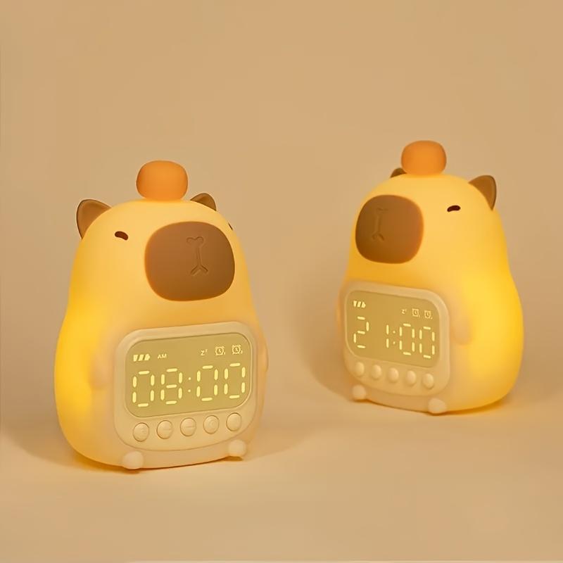 1pc Cute Dolphin LED Alarm Clock with Night Light, Dual 12/24H Display, Snooze Function, USB Rechargeable  Perfect for Bedroom Decor and Gifts