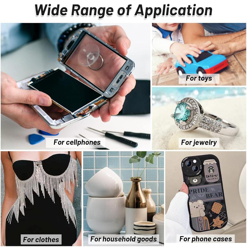 B7000 Multi-Purpose Industrial Adhesive for Mobile Phone Repairs, DIY Rhinestone Jewellery Crafts, Mobile Case Repairs Specialised Liquid Super Glue