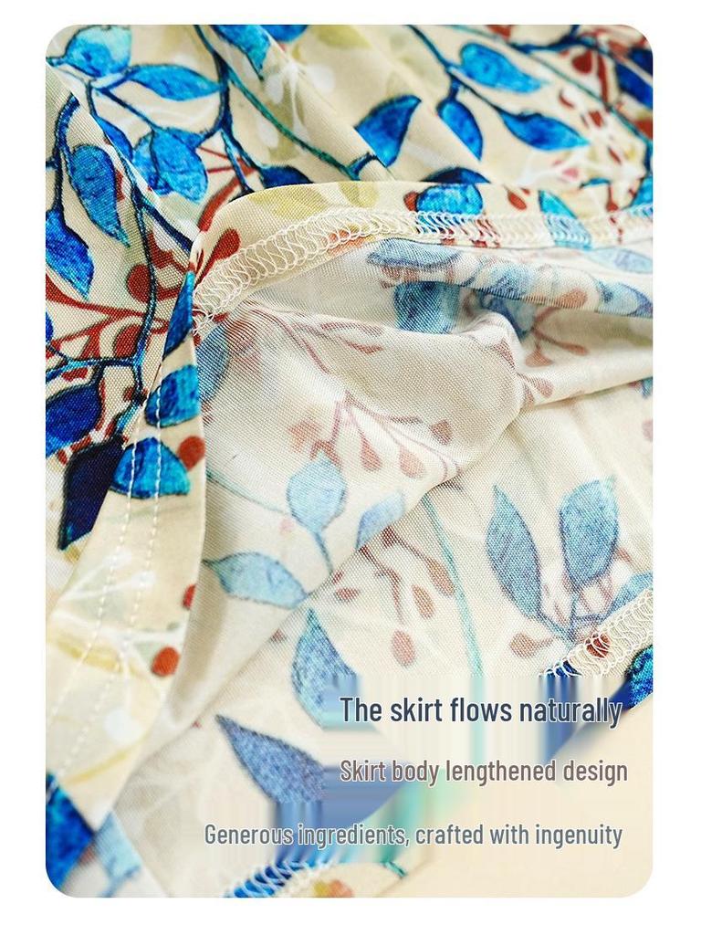 Damska długa sukienka z jedwabiu morwowego z dekoltem w serek – Dopasowana w talii, z rękawem do połowy, Wygodna