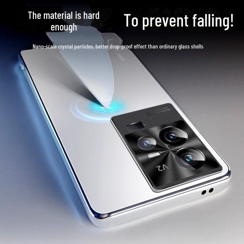 Metal Lens Protective Cover for Iqoo11pro and Iqoo12, High-end Frosted Design for Business Use.