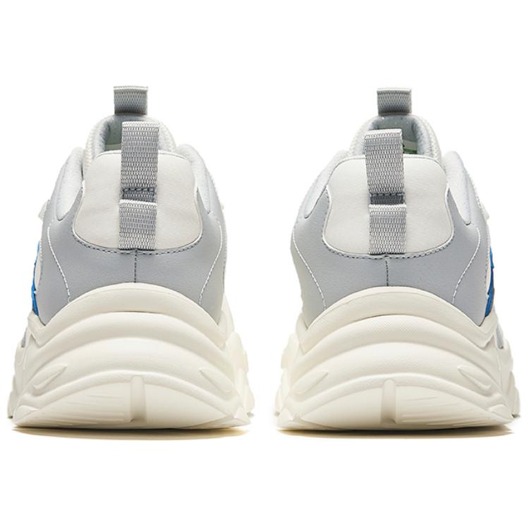 Anta Comfortable Simple Non-Slip Wear-Resistant Low-Top Casual Shoes Men Sneakers White Gray Blue 112438892S-3