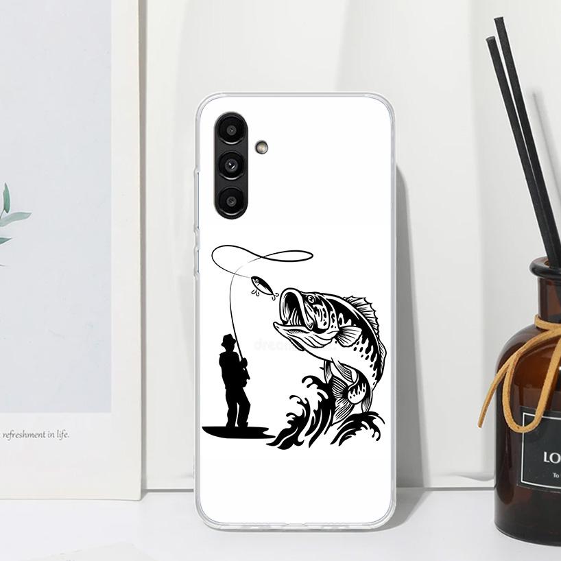 Hunting Fishing Man Phone Case For Samsung Galaxy A17 A37 A57 A16 A26 A36 A56 A15 A25 A35 A55 A14 A24 A34 A54 A13 A23 A33 A53 A0