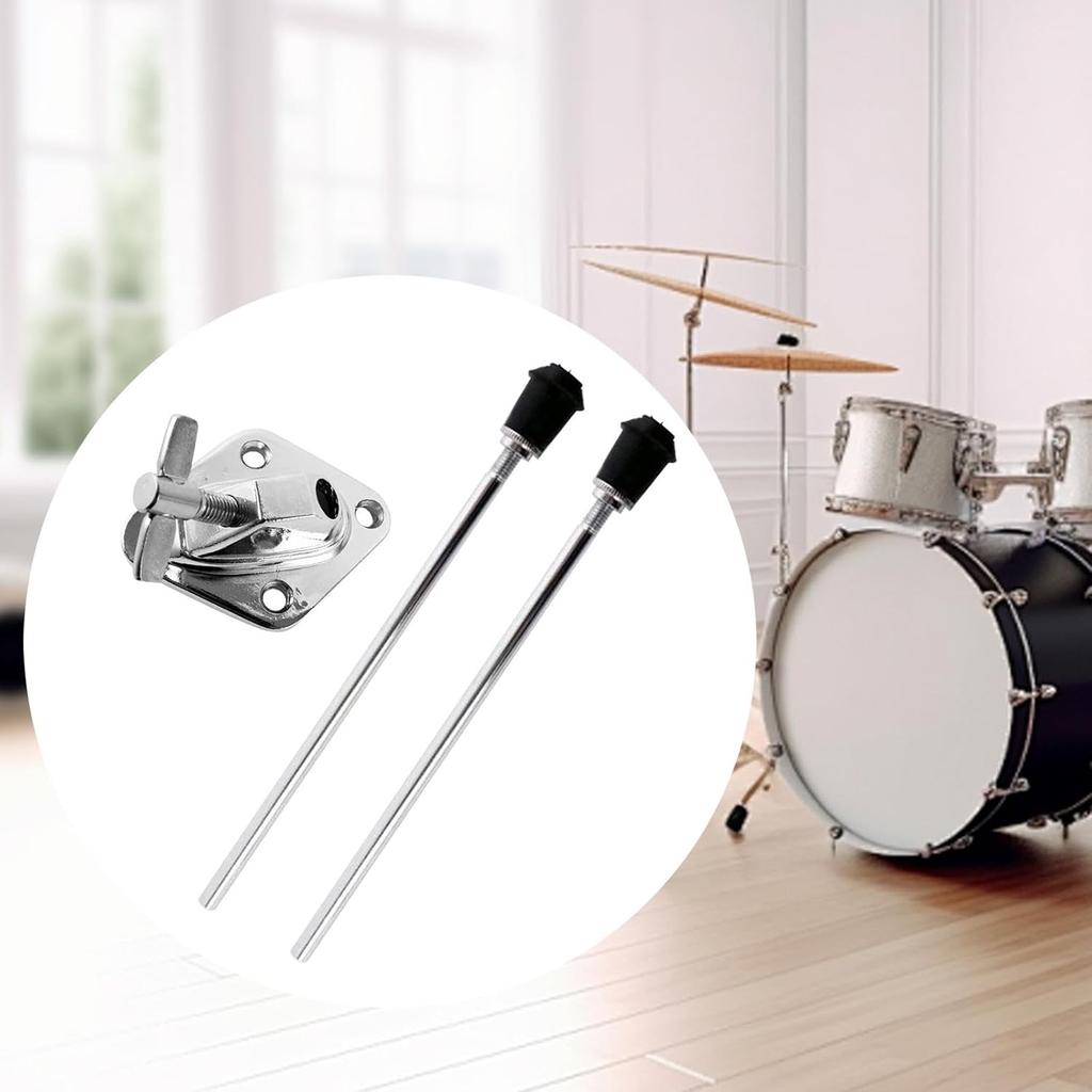 Bass Drum Legs Drum Stands Leg Professional Stable Anti Skid, Metal, Bass Drum Feet for Precussion Instrument Drum Replace, 1 Set