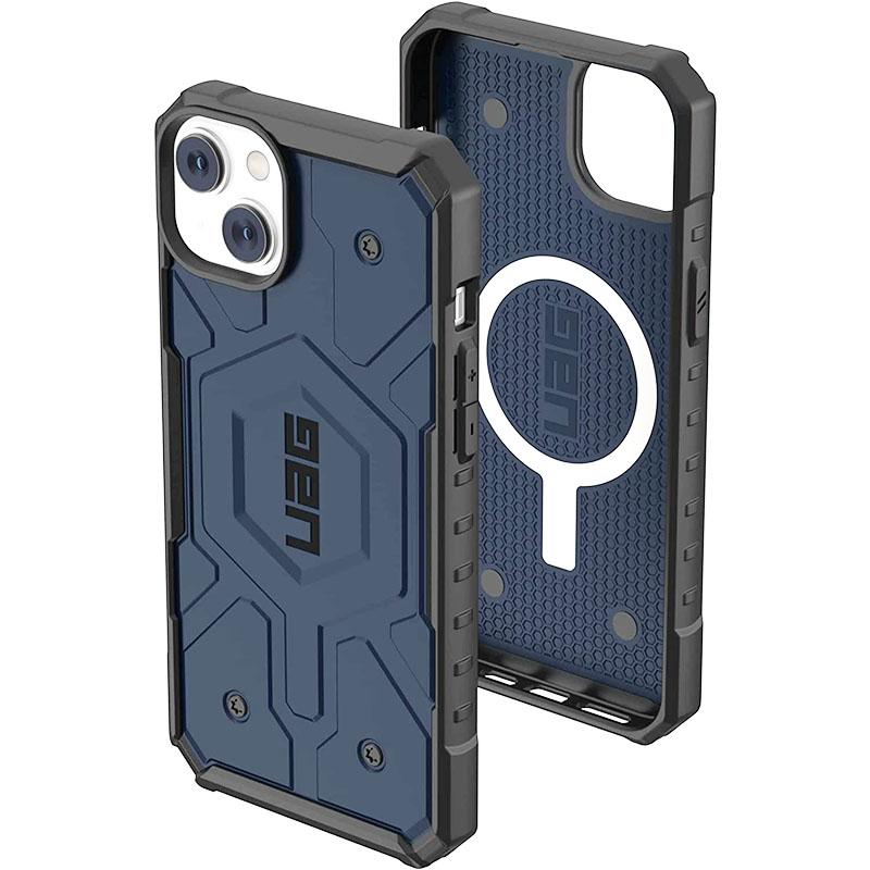 

Надміцний магнітний чохол Magsafe для Apple IPhone 15 14 Pro Max 13 12 Plus 15Pro Magnet Shockproof Protection Armor Case for iPhone 14 Pro темно-синього кольору
