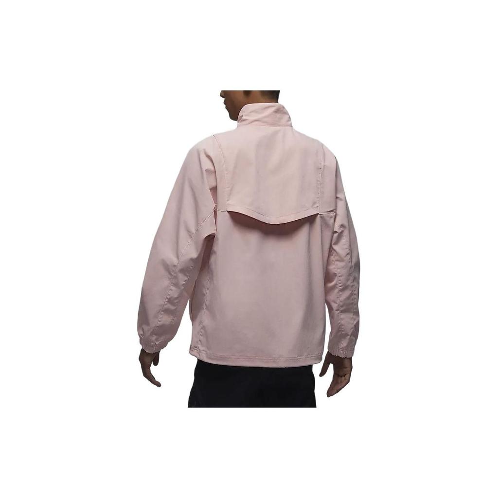 Jordan Sportliche einfarbige Stehkragen-Casual-Hoodie für Herren mit halbem Reißverschluss, Legendär-Pink DZ0556-622