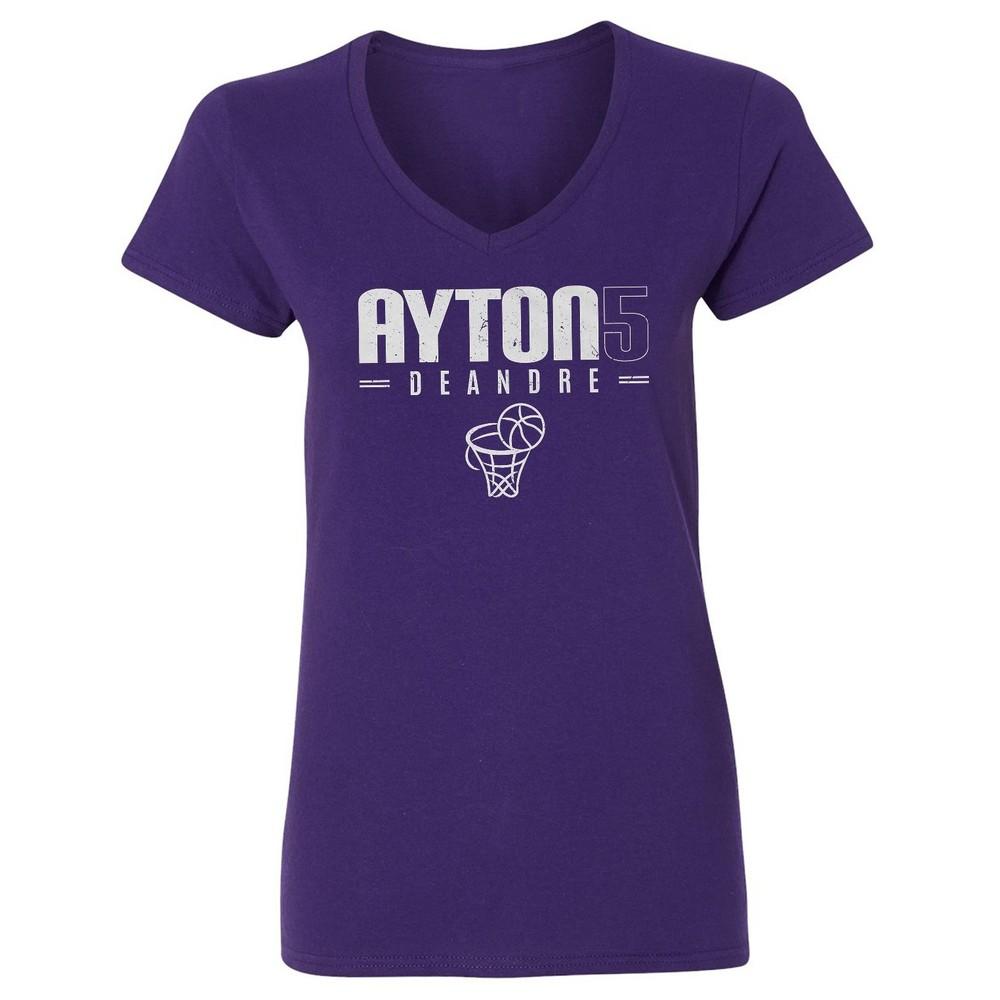 Ayton 5 Basketball Tribute Graphic - Lons Angeles Fan Ladies  V-Neck Tshirt Unisex T-Shirt M