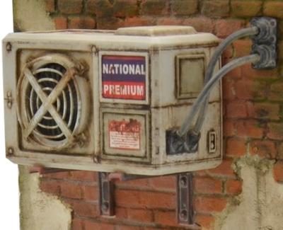 VG Dio Models Maßstabs Klimaanlage Außengerät Miniaturzubehör VG64053 1/35 Allzweck #1 Frontbelüftung