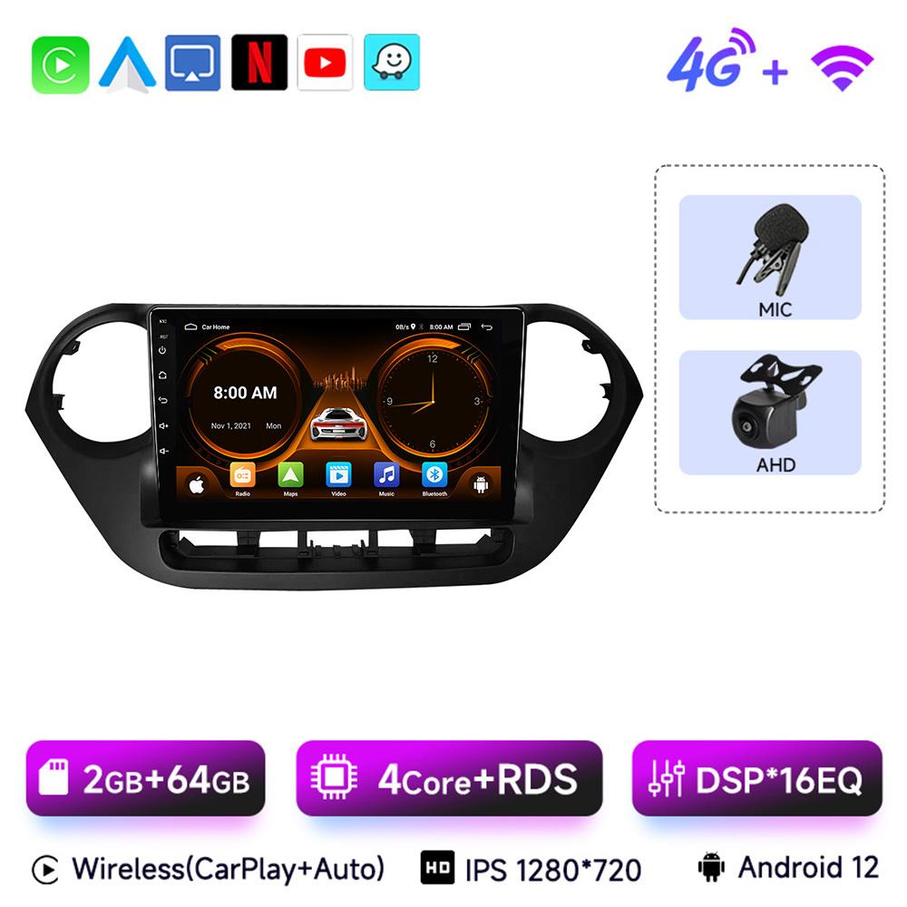 9" Car Radio For Hyundai Grand I10 I 10 2013 2014 2015 2016 2017 2018 Android 13 Carplay Auto Multimidia Video Player Head Unit