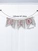 1Pc Pink Wooden Ramadan Muslim Decor Banner Pull Flag Ramadan Kareem Hanging Ornaments Wooden Ornaments Eid Mubarak Happy Gift