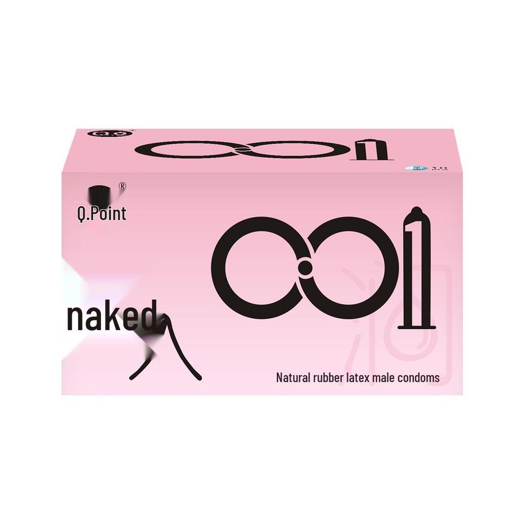 Q-point Hyaluronic Acid 001 Large Particle Delay Condoms - Long-lasting Contraceptives for Adults