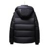 Herren- und Paare-Kapuzen-Winter-Daunenjacke in Übergröße: Winddicht, Warm, Kurzer Stil mit Verdickung und abnehmbaren Ärmeln