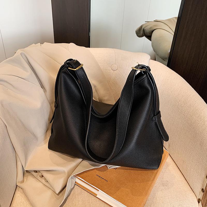 Premium large-capacity bag 2025 new spring and summer fashion retro tote bag messenger bag