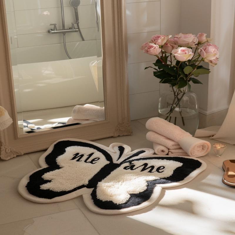 

Ковер-бабочка для спальни девушки, дома, гостиной, Wind Light, роскошный, премиум, утолщенный, нерегулярный, подушка, напольный коврик специальной формы 40*50CM