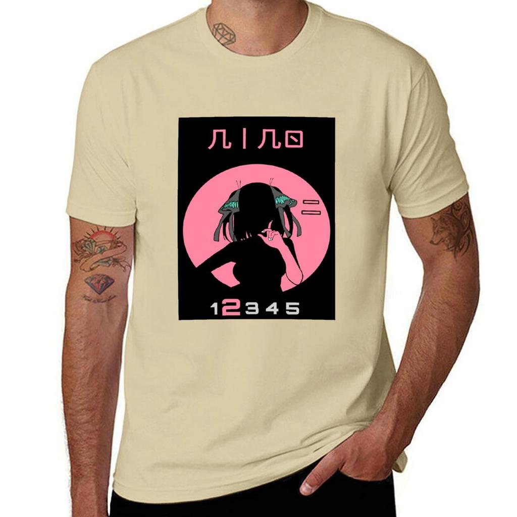 QUINTUPLET ANIME NAKANO NINO STYLE 25 TOUBON Classic Tshirt Blouse Boys Animal Print T Shirts for Men