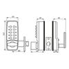 Apartments Homes Hotels Combination Lock Mechanical Long-lasting Reliable Security Versatile Waterproof Zinc Alloy
