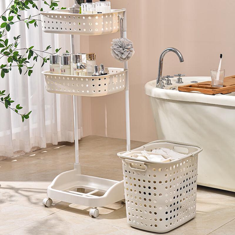 Plastic Multi-Layer Laundry Hamper & Storage Rack