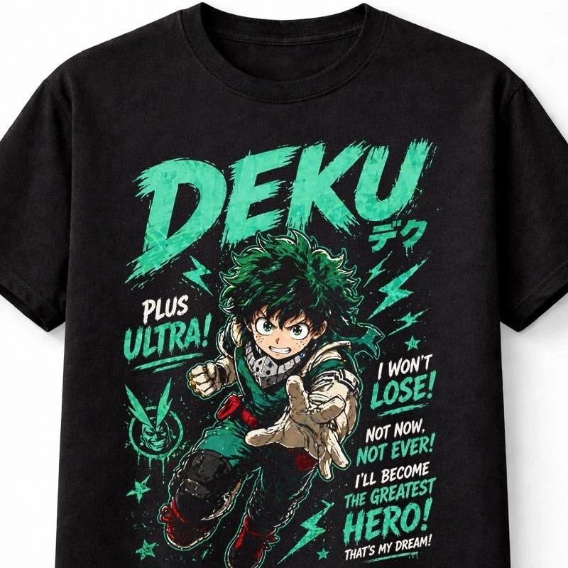 Deku My Hero Academia Izuku Midoriya Anime Plus Ultra Unisex TShirt S