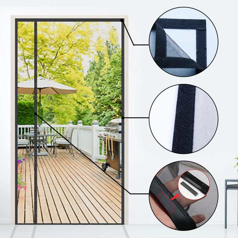 Magnetic Mosquito-resistant Door Curtains Home Anti-Mosquito Curtain Insects Proof Net Door Screen Mesh Summer Window Curatins