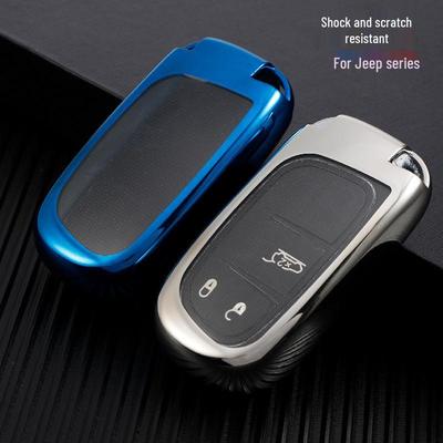 Compatible Key Cover for Jeep Compass, Renegade, Grand Cherokee & Dodge