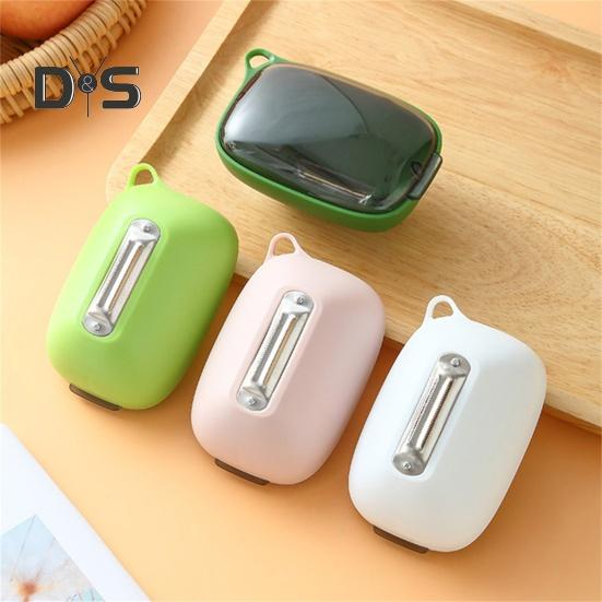 Plastic Anti Splash Vegetable Peeler Effective Comfortable To Grip Vegetable Slicer with Storage Holder
