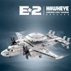 Non-Toxic 1126Cs E2 Early Warning Aircraft Building Blocks Military Air Force Fighter Plane Model Bricks Desktop Ornaments Kids Toys Gift