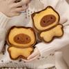 Bread Cat Plush Toy Soft Stuffed Doll Cartoon Toast Cat Biscuit Decor Birthday Gift for Kids