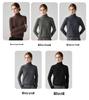 Women's High Neck Cashmere Sweater - Long Sleeve Wool Knit Solid Color Top for Autumn/Winter
