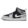 Air Jordan 1 Mid SE PS Elephant Toe Kids Sneakers Grey Black White DM6215-016