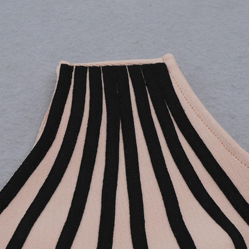 Schmal geschnittenes neues modisches und sexy enges ärmelloses Design mit schrägem Schulterauschnitt und geschlitztem Saum Bandagekleid Damen