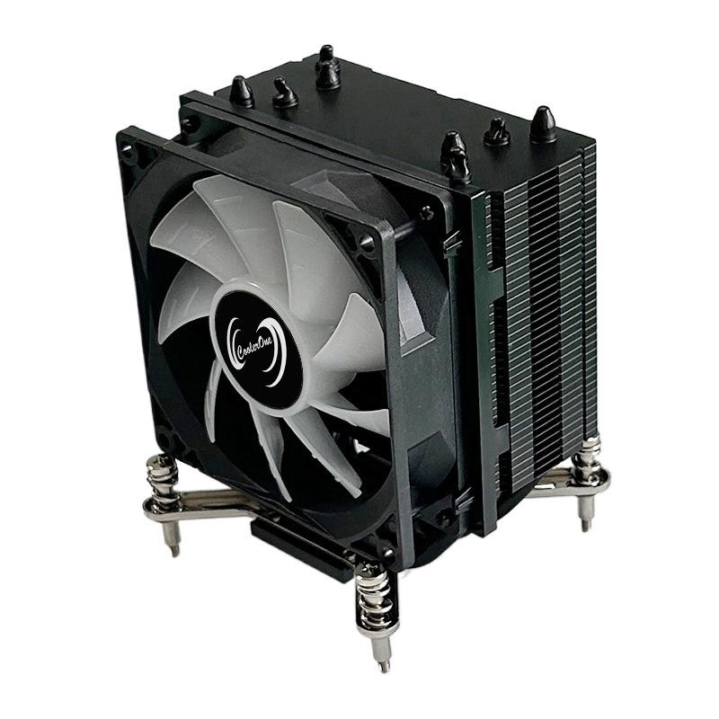 Black Fin Pure Copper CPU Cooler with 4 Heatpipes for 2011, 115X, and 1700 Platforms - Silent Desktop Fan