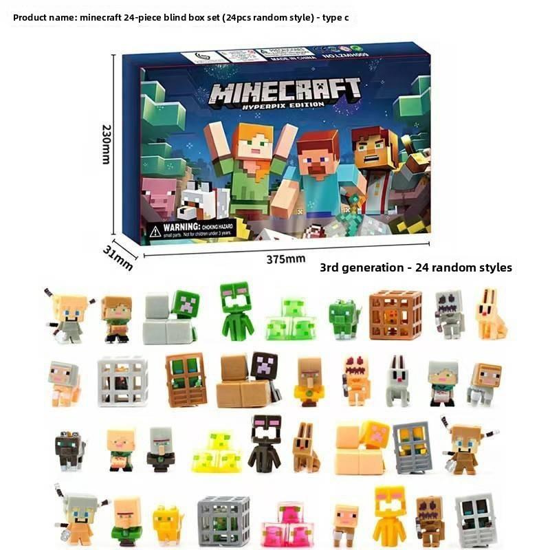 Minecraft Game Pixel Robot Blind Box Toy Suitable For Daily Boy Gifts Christmas