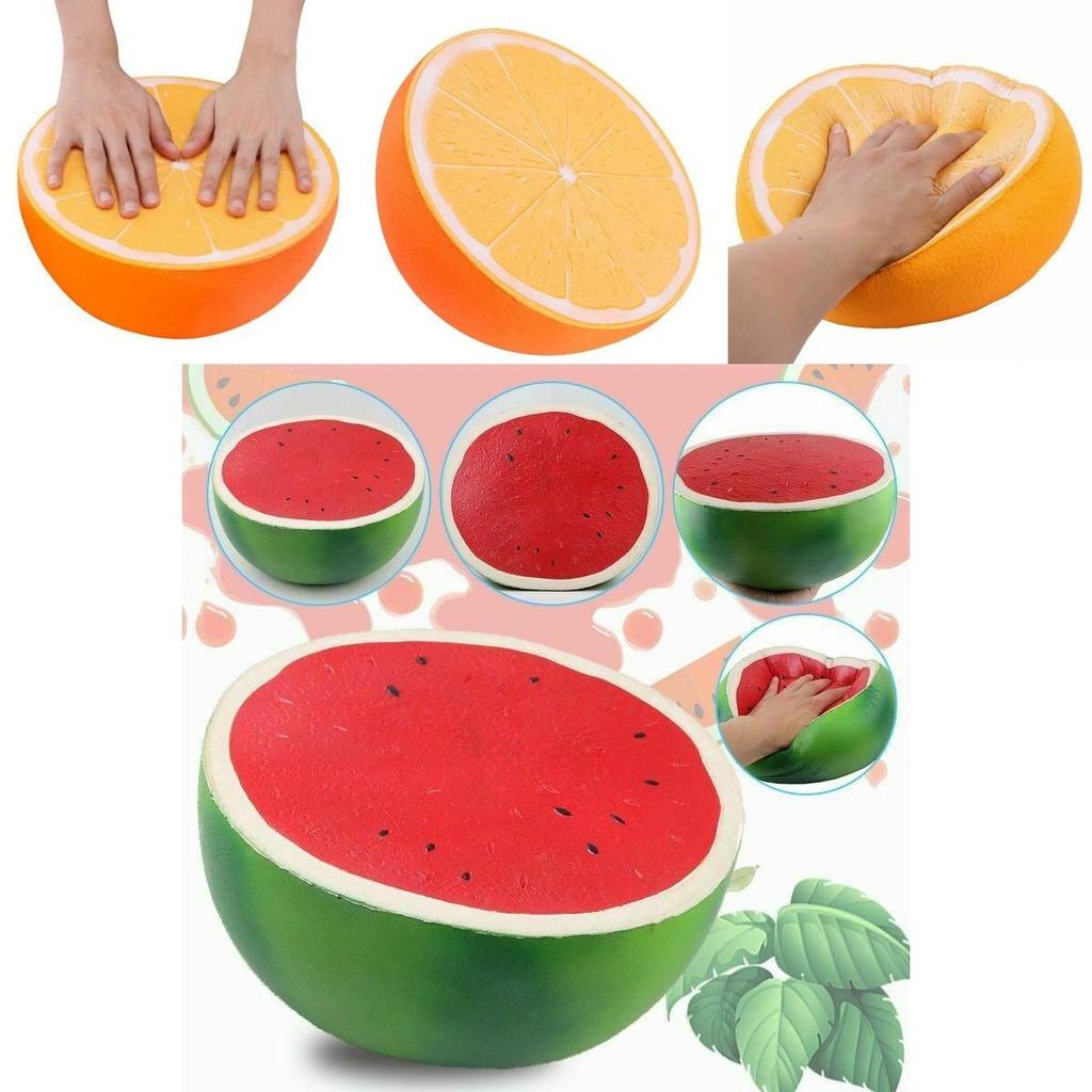 Jumbo Super Giant Soft Squishy Watermelon Orange Strawberry Peach Slow Rising Squeeze Toy