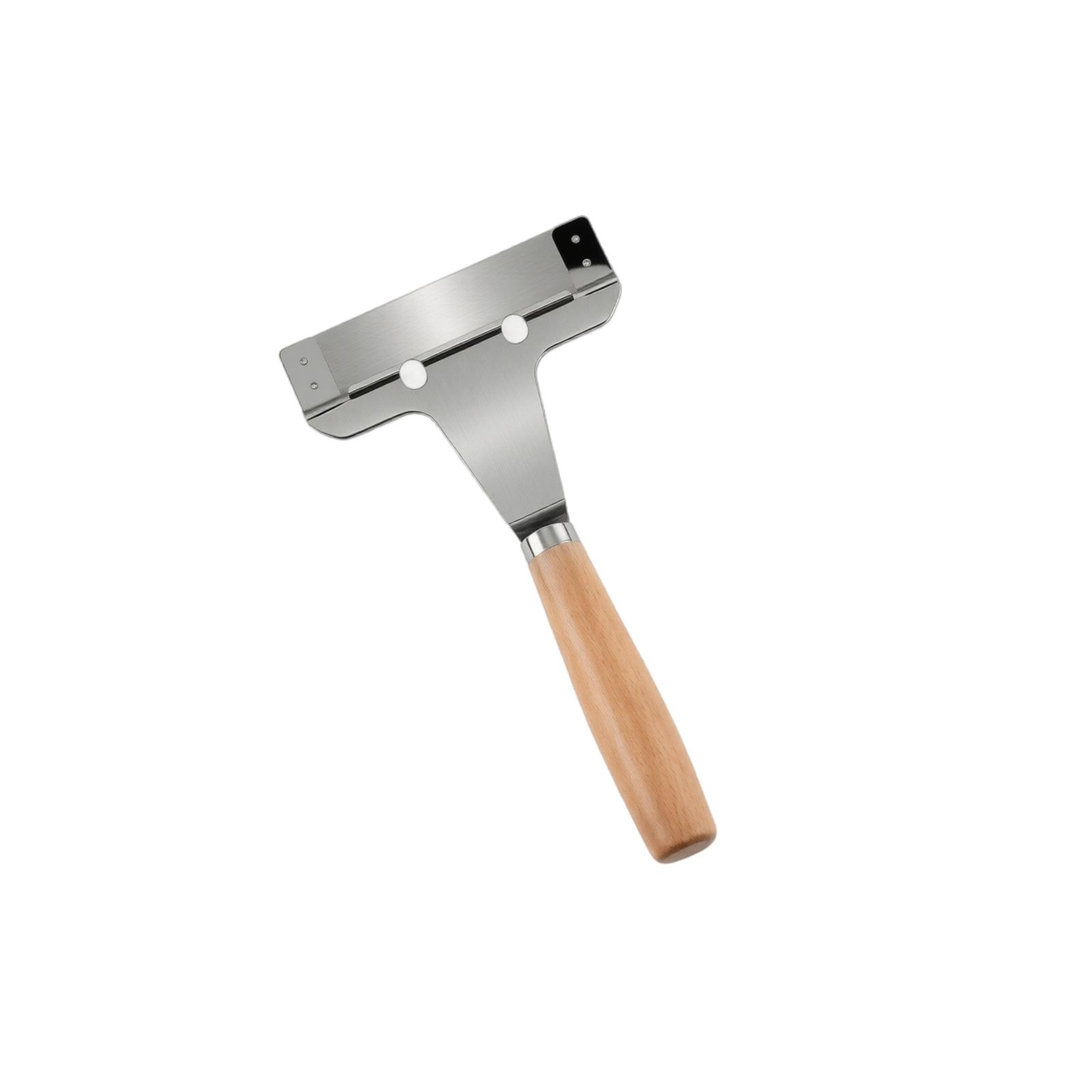 

Stainless Steel Vegetable Peeler with Wooden Handle Multi-Function Kitchen Tool for Peeling Slicing and Shredding Potatoes Fruits and Vegetables One Size