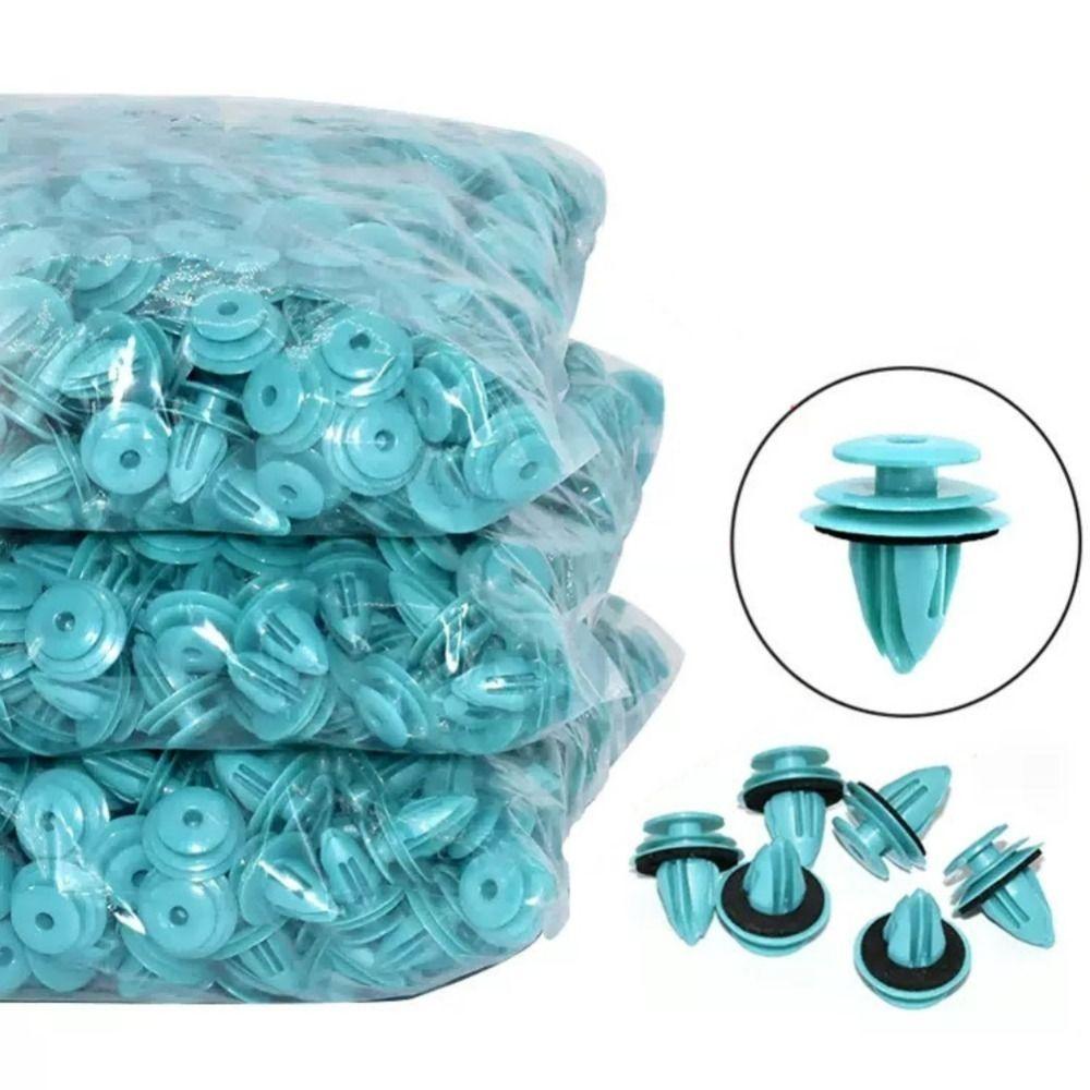 100Pcs Accessories Nylon Retaining Clip Rivet Kit Fastener Rivet Bumper Clip  Interior Car