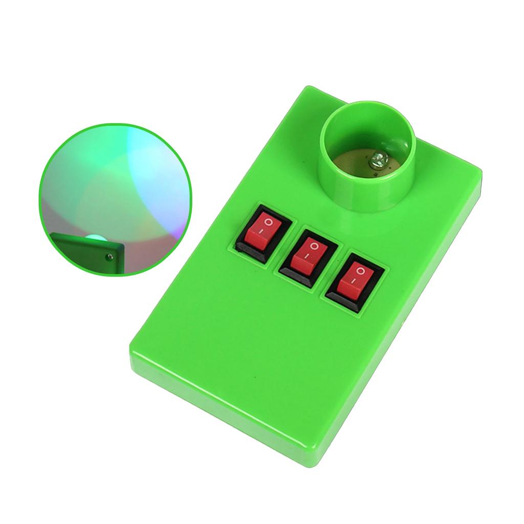 Trei culori primare ale luminii, echipament didactic pentru experimente optice fizice, pentru elevi de laborator școlar