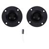2 Pcs 2 Inch 52mm Tweeter Speakers 20W Silk Dome Tweeter for Car Home Sound System Black