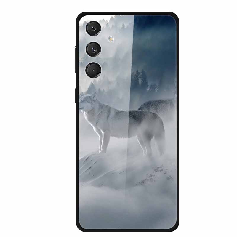Tempered Glass Phone Cases for Samsung A16 Cases Space Print Hard Back Covers for Samsung Galaxy A16 4G 5G Shells Coque A16 2024