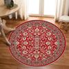 Round Crystal Velvet Carpet American Vintage Cloakroom Floor Mat Study Office Swivel Chair Non-Slip Mat Bedroom Carpet