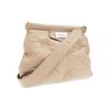 Maison Margiela Glam Slam Logo Tag Quilted Effect Grain Nappa Leather Handheld Shoulder Crossbody Bag Small Women bags Light-Brown SB1WG0028P4300T2070