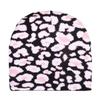 Print Leopard Acrylic Beanie With Oversized Shape Trendsetting Looks Decoration