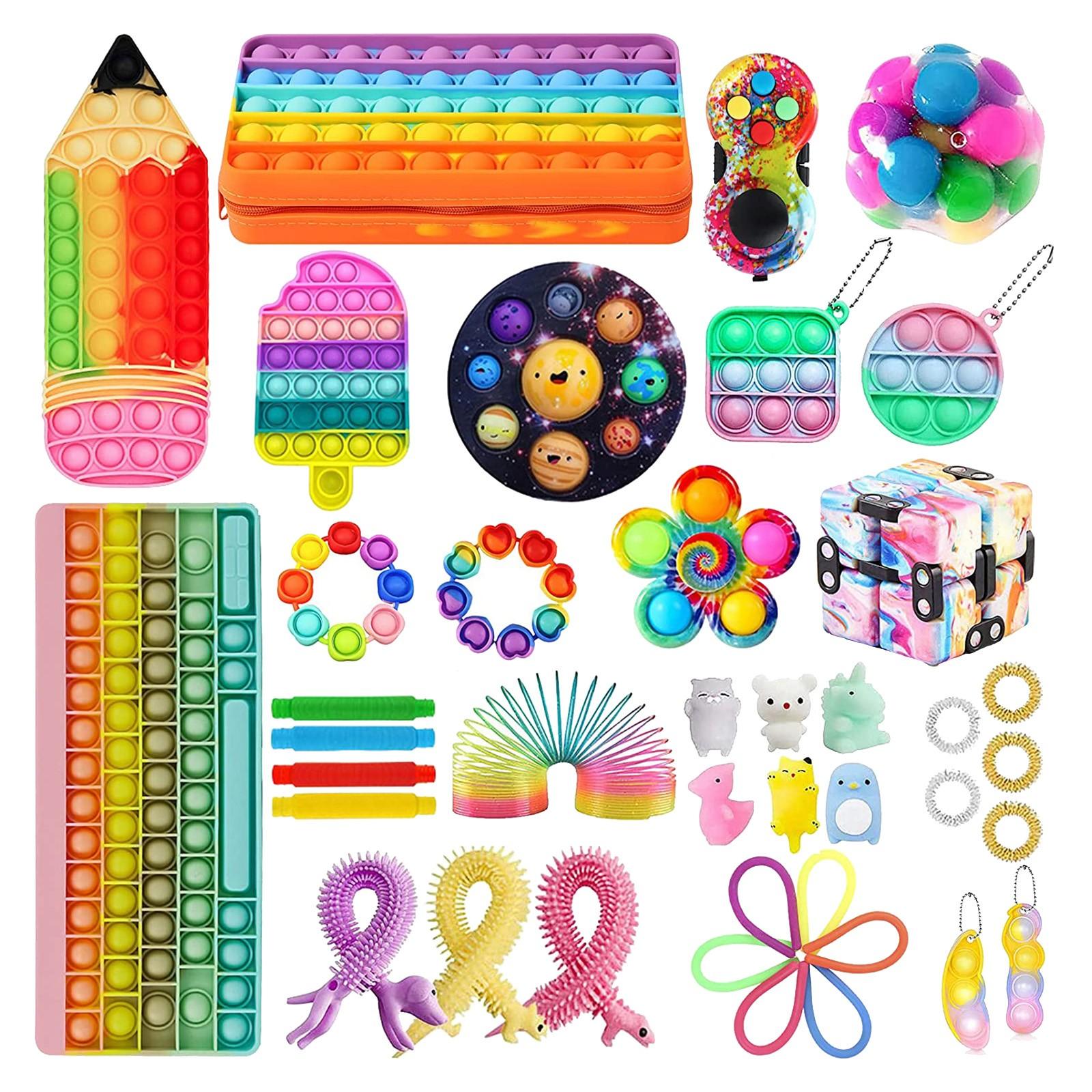 

Игрушка Набор из 40 предметов декомпрессионных сенсорных игрушек для детей и взрослых One size