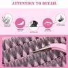 Diy Segmented Messy Exaggerated 8-18Mm Large Capacity D Roll Eyelashes Eyelash Set