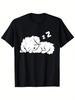 Sleeping Maltese Dog Cute Sleeping Maltese Dog T-Shirt